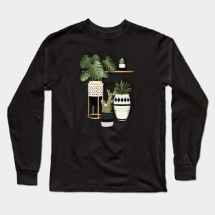 Potted Green Plants Long Sleeve T-Shirt